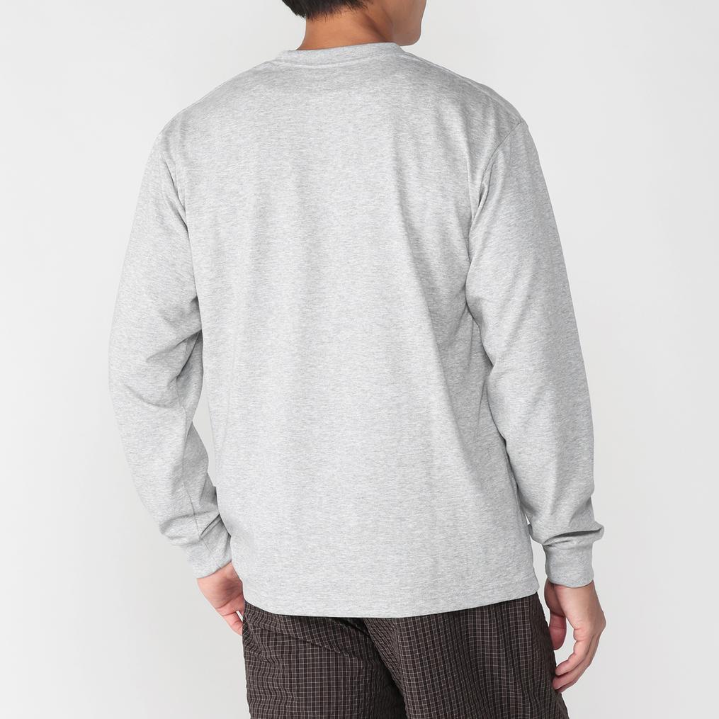 モデル：178cm / 着用サイズ：L THE NORTH FACE THE NORTH FACE M L/S Square Logo Tee画像3