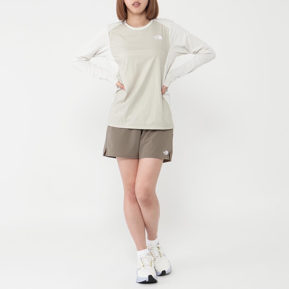 モデル：161cm / 着用サイズ：M THE NORTH FACE THE NORTH FACE L/S Hybrid GTD Melange Crew画像2