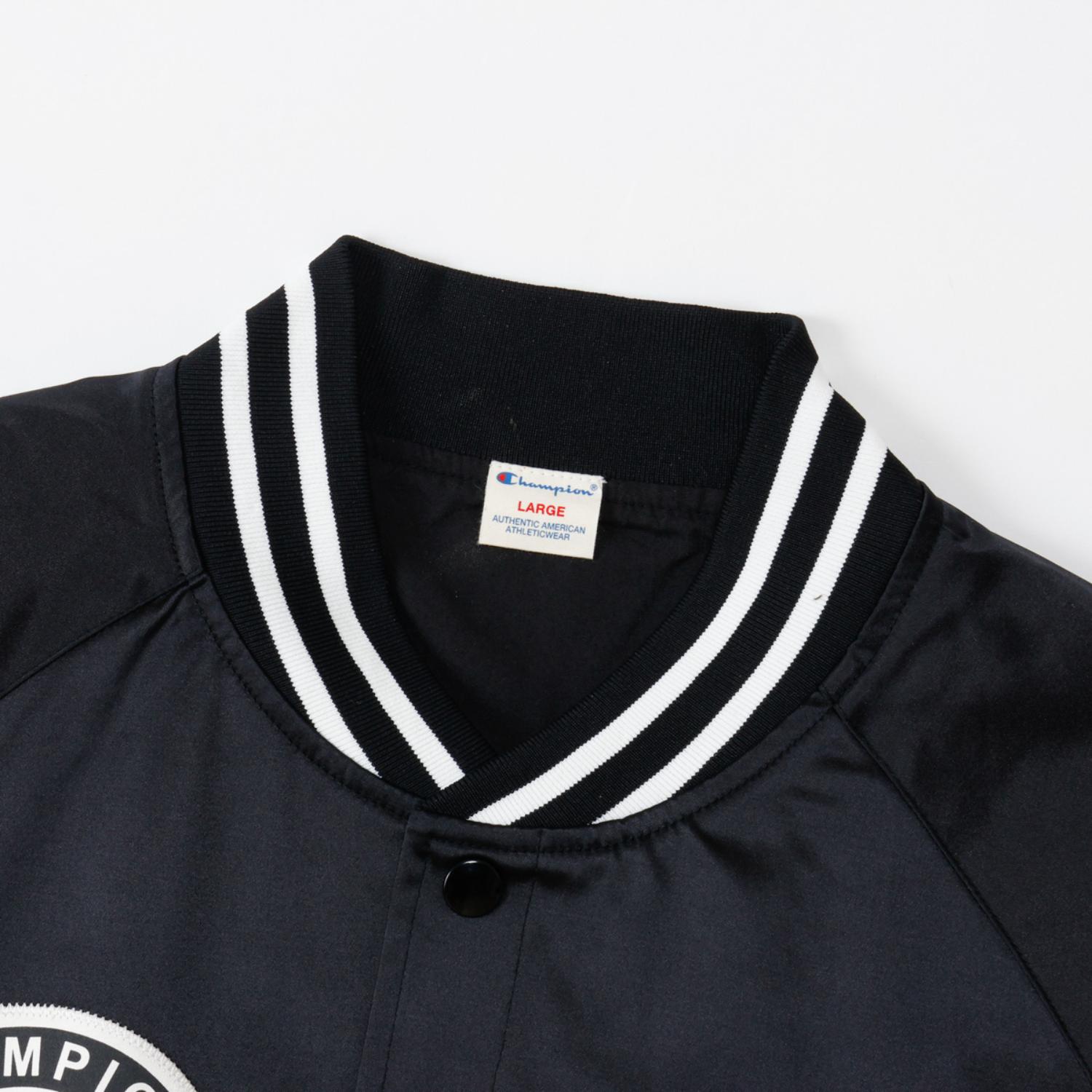 ＊t＊ Champion】 チャンピオン M BASEBALL JACKET アウター C3-C610 BLACK