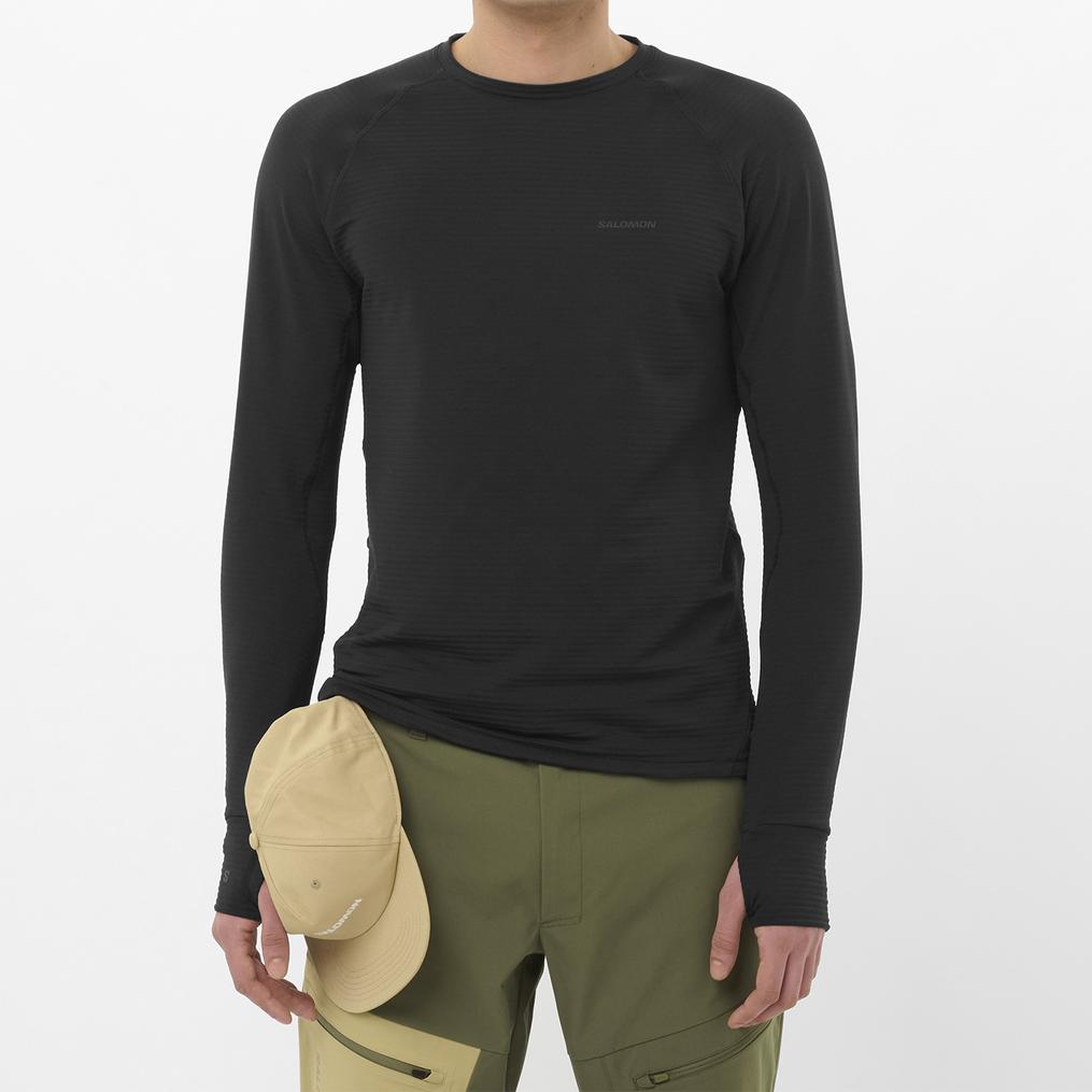  SALOMON SALOMON Essential Lightwarm Crewneck M画像1