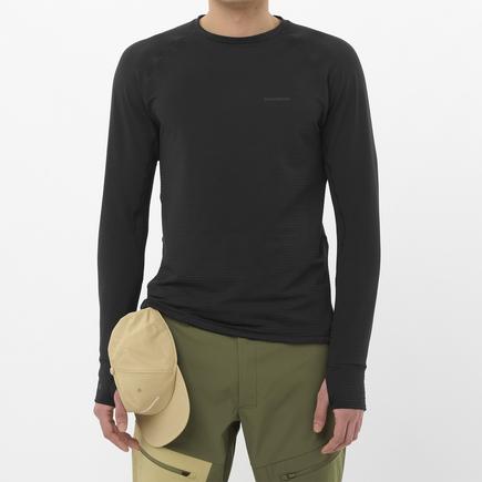 SALOMON エッセンシャルライトウォームハイブリッドクルーネック