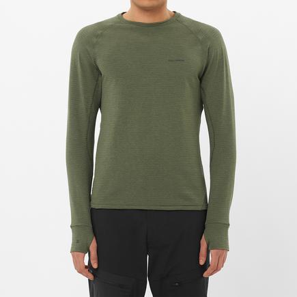 SALOMON エッセンシャルライトウォームハイブリッドクルーネック