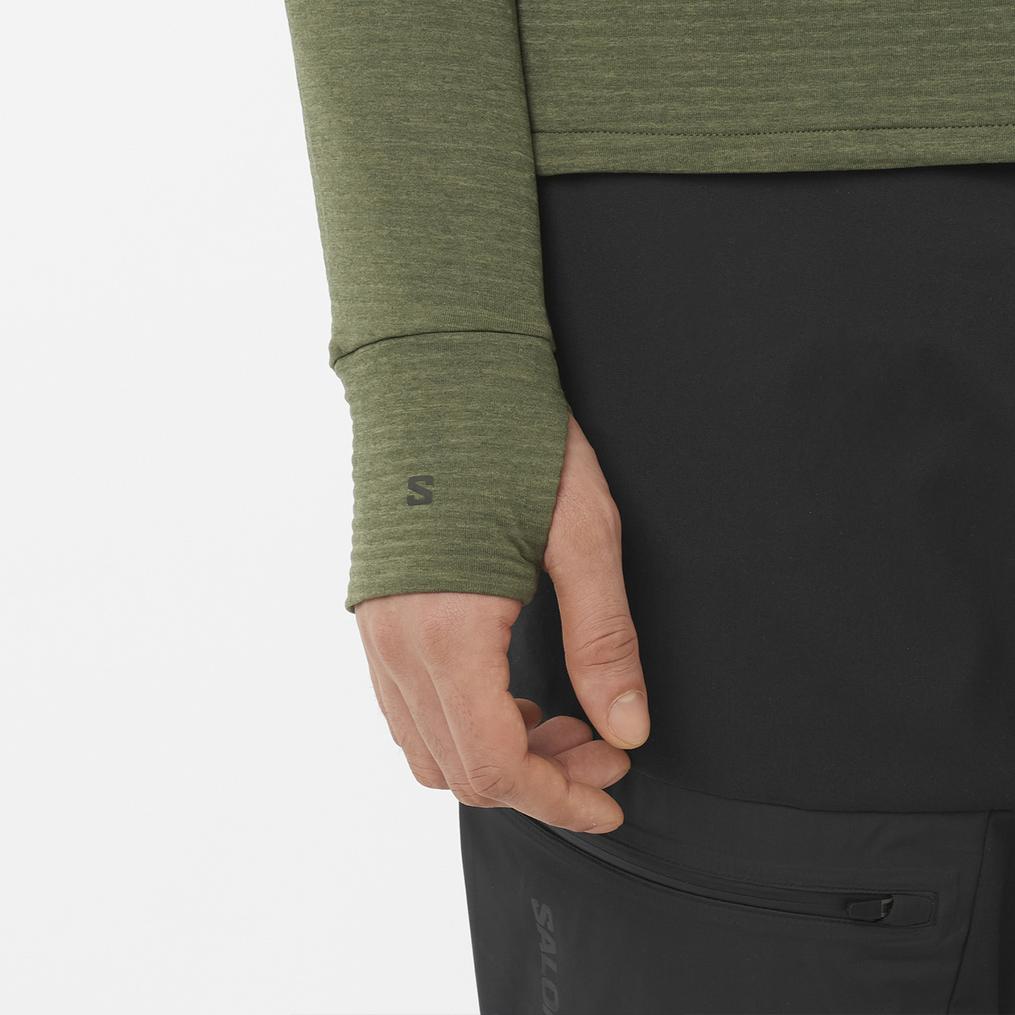  SALOMON SALOMON Essential Lightwarm Crewneck M画像2