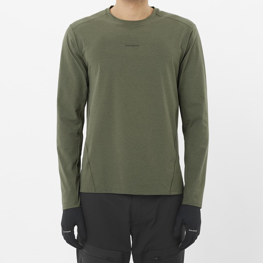  SALOMON SALOMON Trackline L/S Tee M画像1