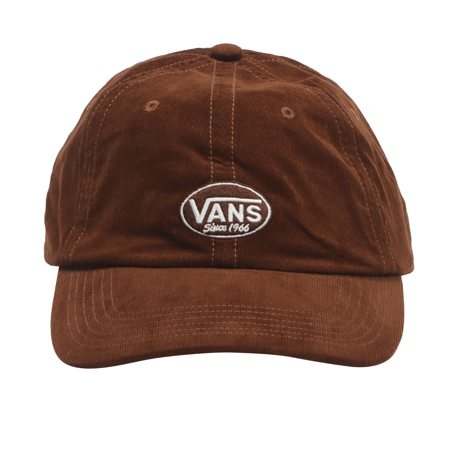 VANS】 ヴァンズ Oval Logo Cord Cap キャップ 125K7160500 BROWN