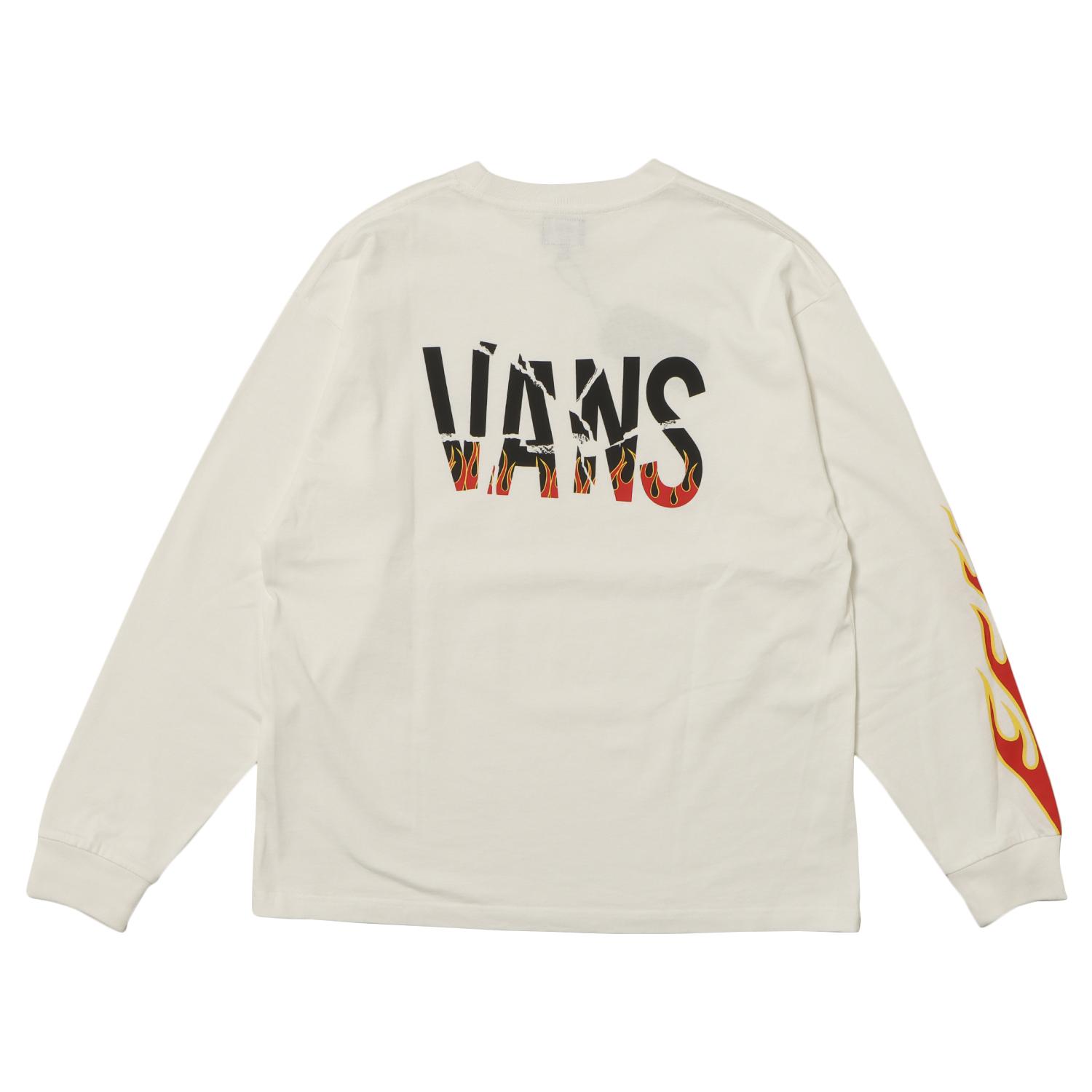 VANS】 ヴァンズ M Flames Punk Logo L TEE ロングスリーブ