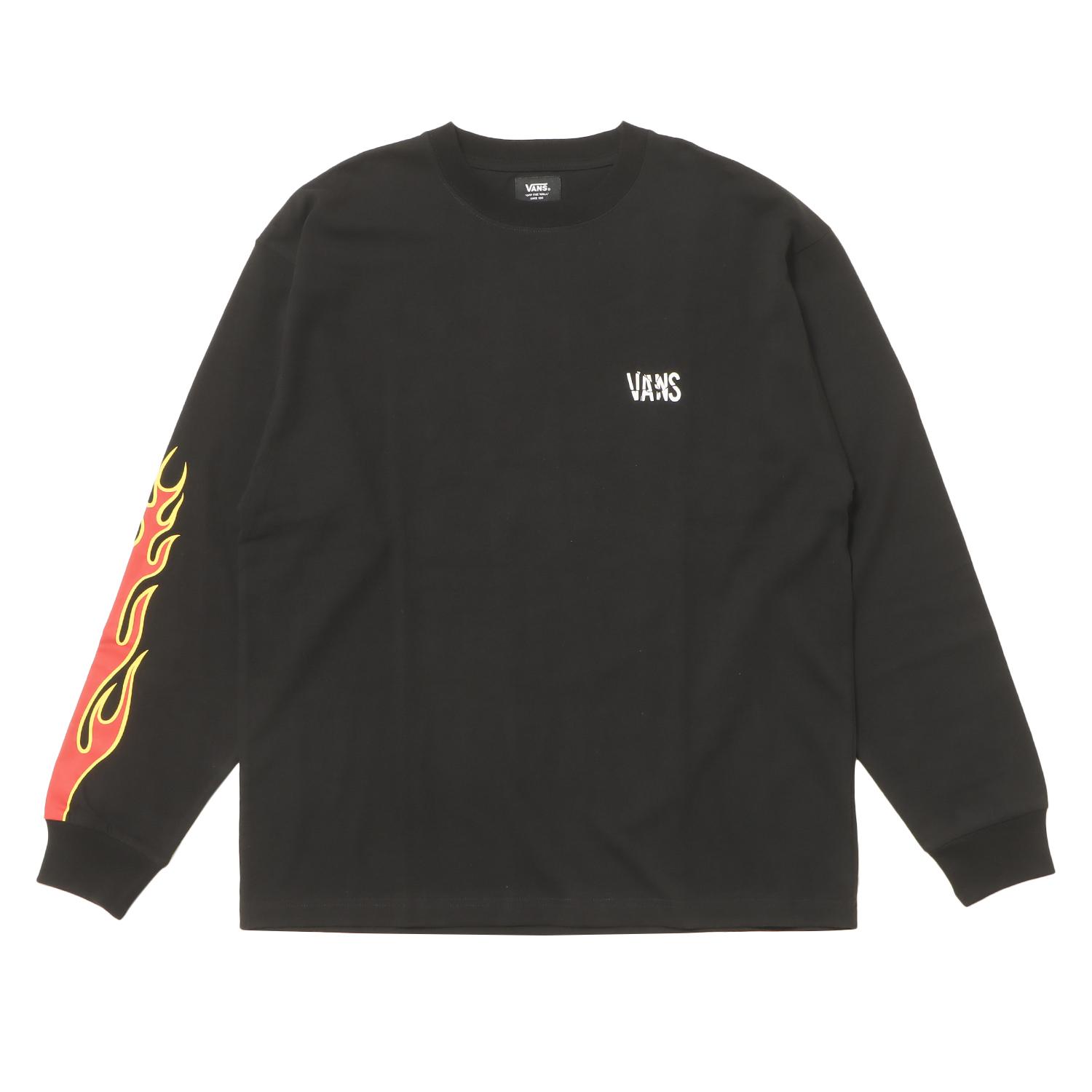 VANS】 ヴァンズ M Flames Punk Logo L TEE ロングスリーブ