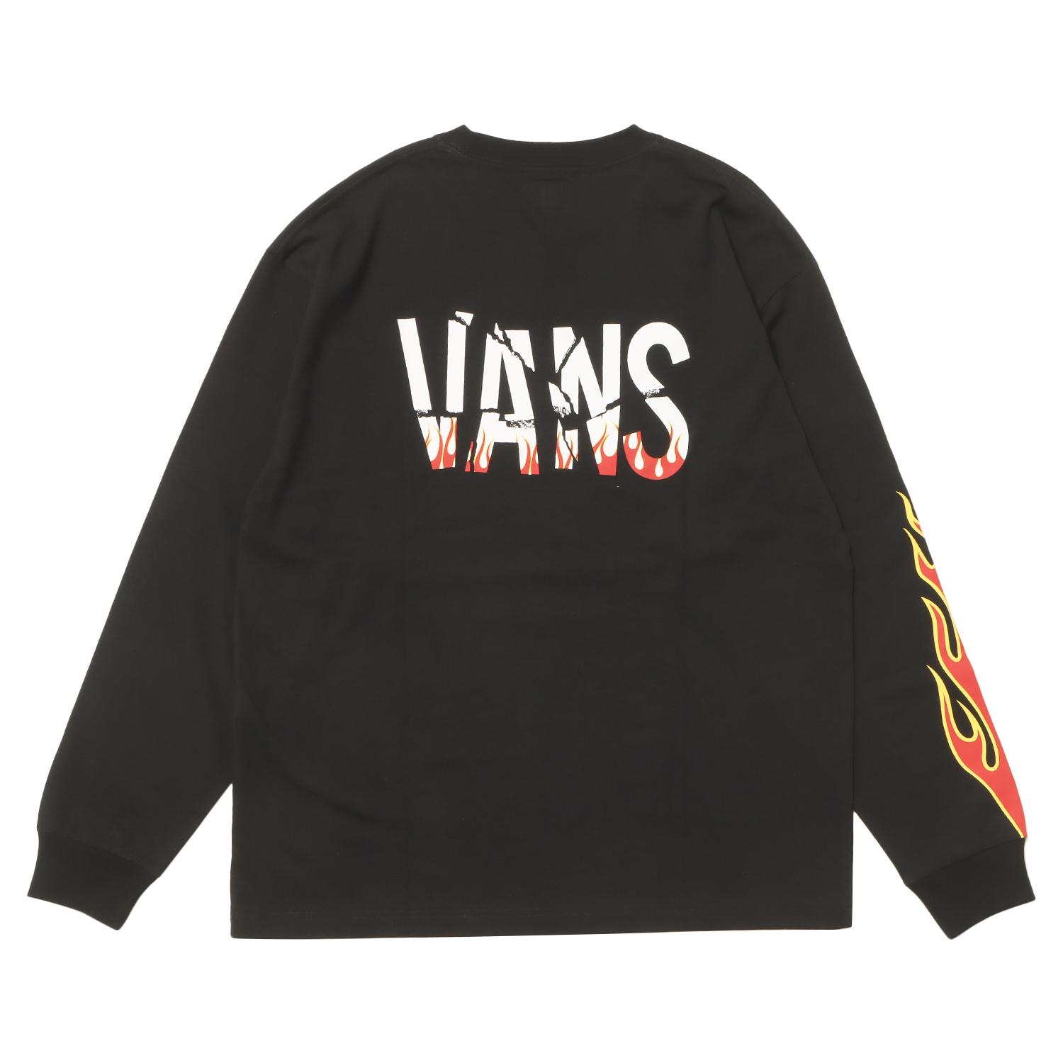 VANS】 ヴァンズ M Flames Punk Logo L TEE ロングスリーブ