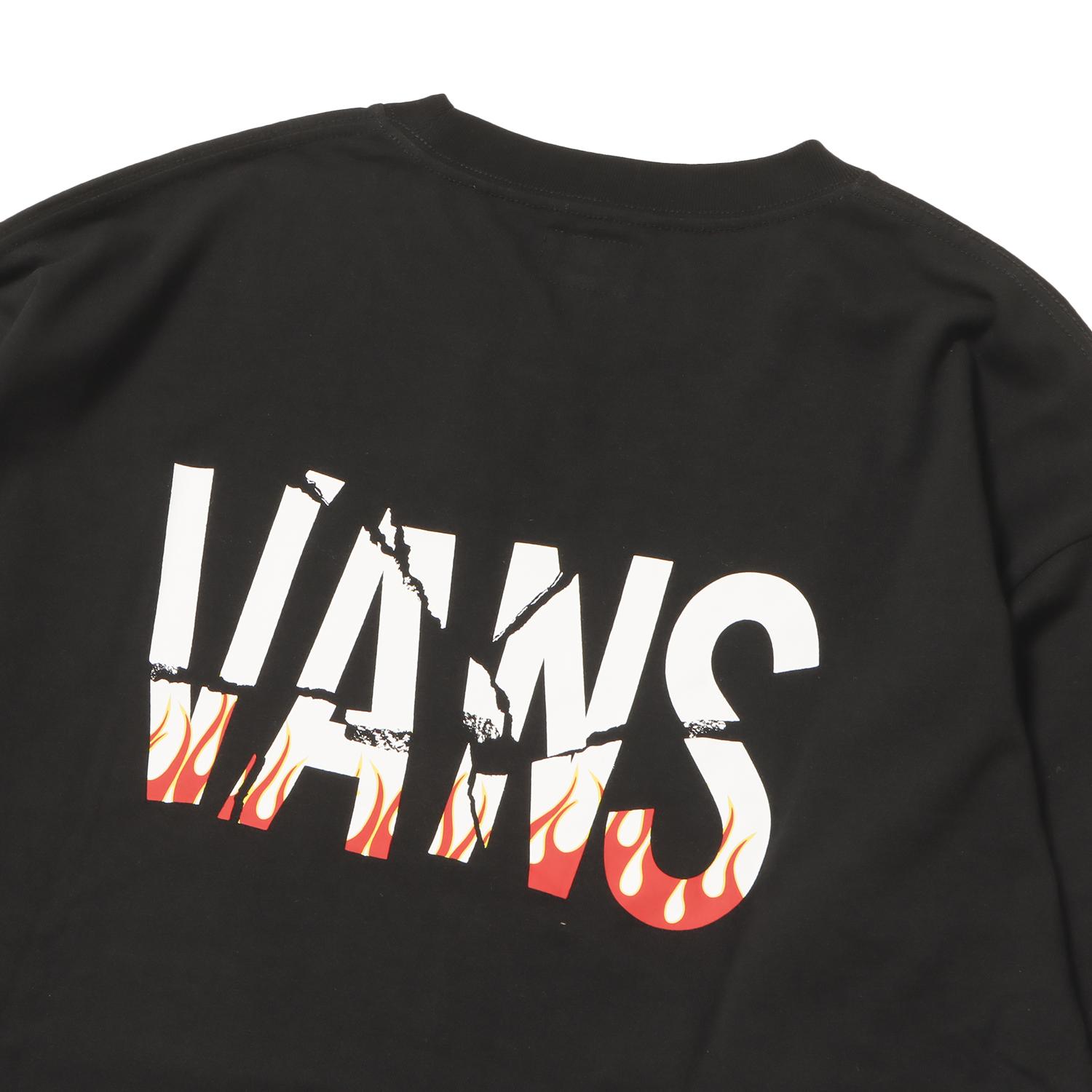 VANS】 ヴァンズ M Flames Punk Logo L TEE ロングスリーブ