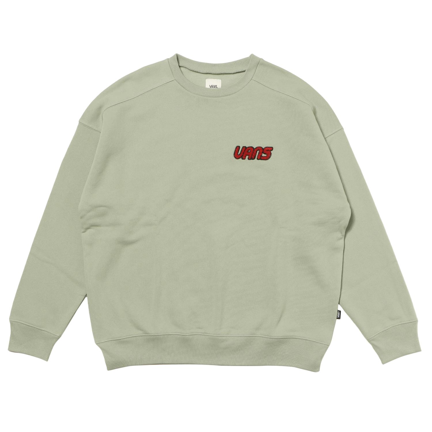 VANS】 ヴァンズ W patch logo sweat スウェットクルー 125K3043400