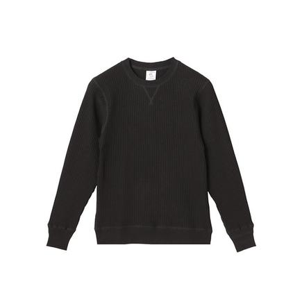 JEMORGAN ビッグワッフルロングスリーブクルー