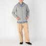 モデル：178cm / 着用サイズ：L JEMORGAN JE MORGAN Big Waffle Fullzip Parka画像2