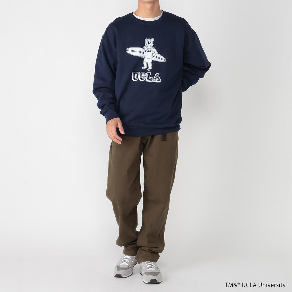 モデル：175cm / 着用サイズ：L JEMORGAN JE MORGAN College Sweat (UCLA Surf) OSHMAN'S SMU画像2