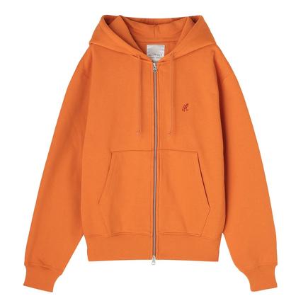 Gramicci ワンポイントジップフーデッドスウェットシャツ
