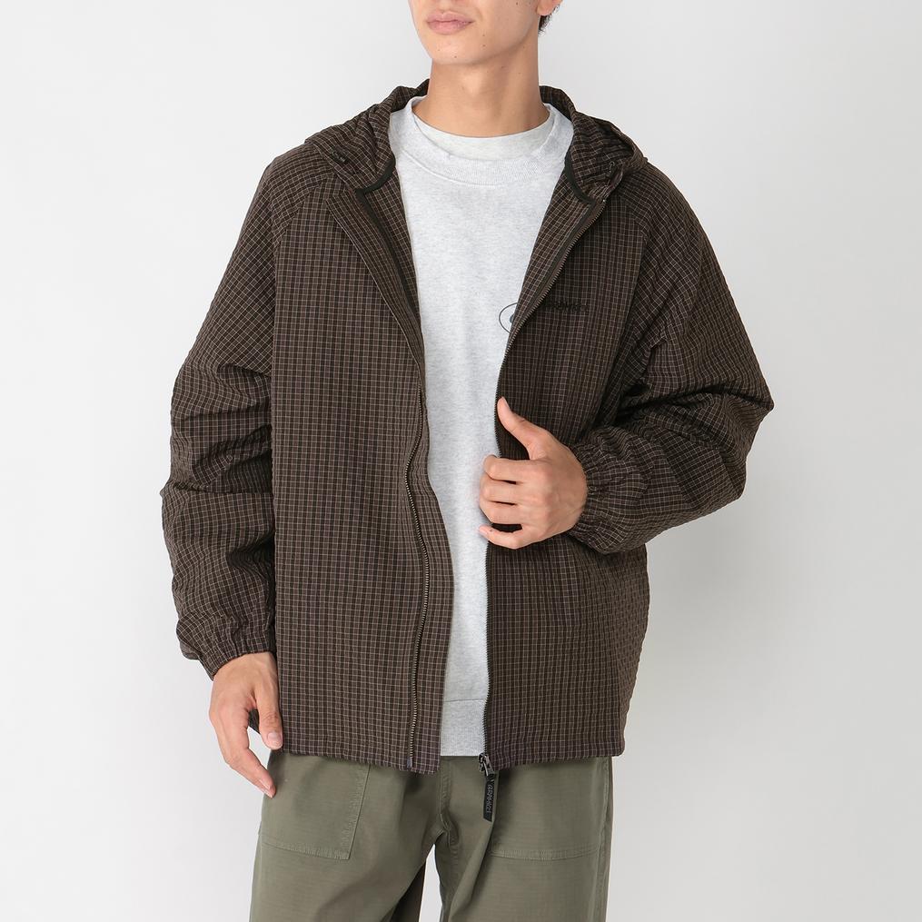 モデル：175cm / 着用サイズ：L Gramicci GRAMICCI Northside Plaid Hooded Jacket画像1