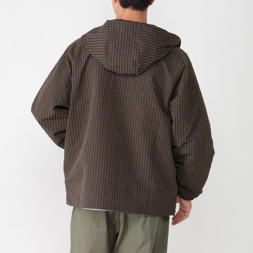 モデル：175cm / 着用サイズ：L Gramicci GRAMICCI Northside Plaid Hooded Jacket画像3