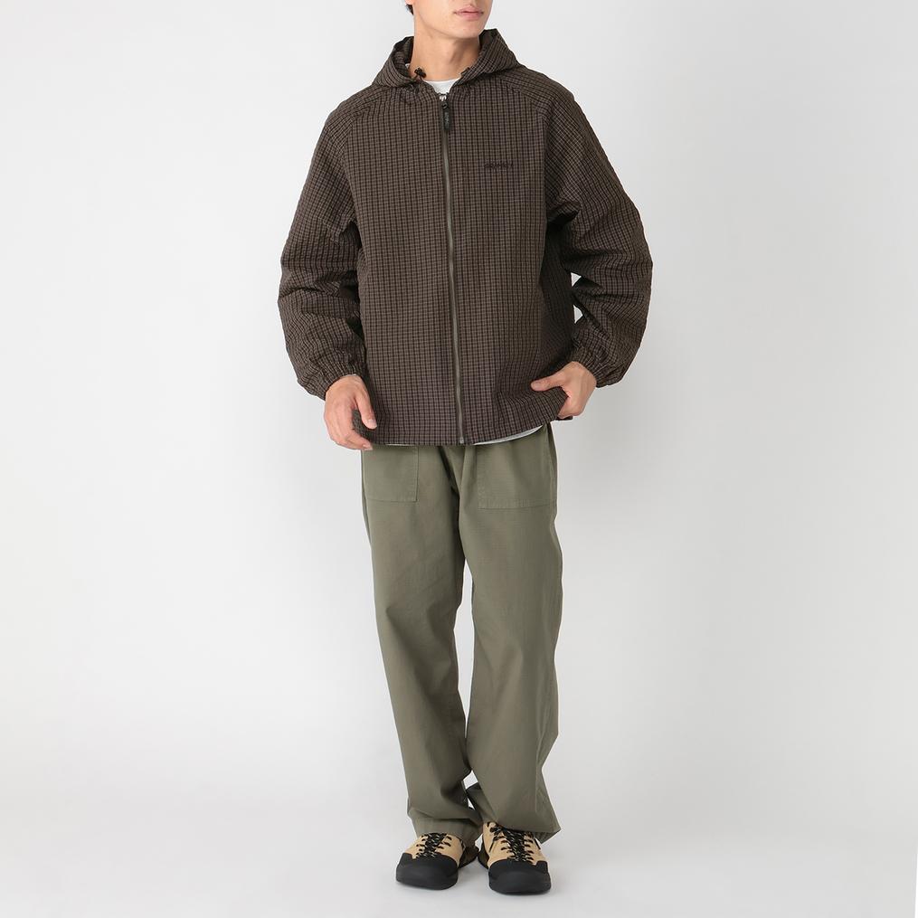 モデル：175cm / 着用サイズ：L Gramicci GRAMICCI Northside Plaid Hooded Jacket画像2