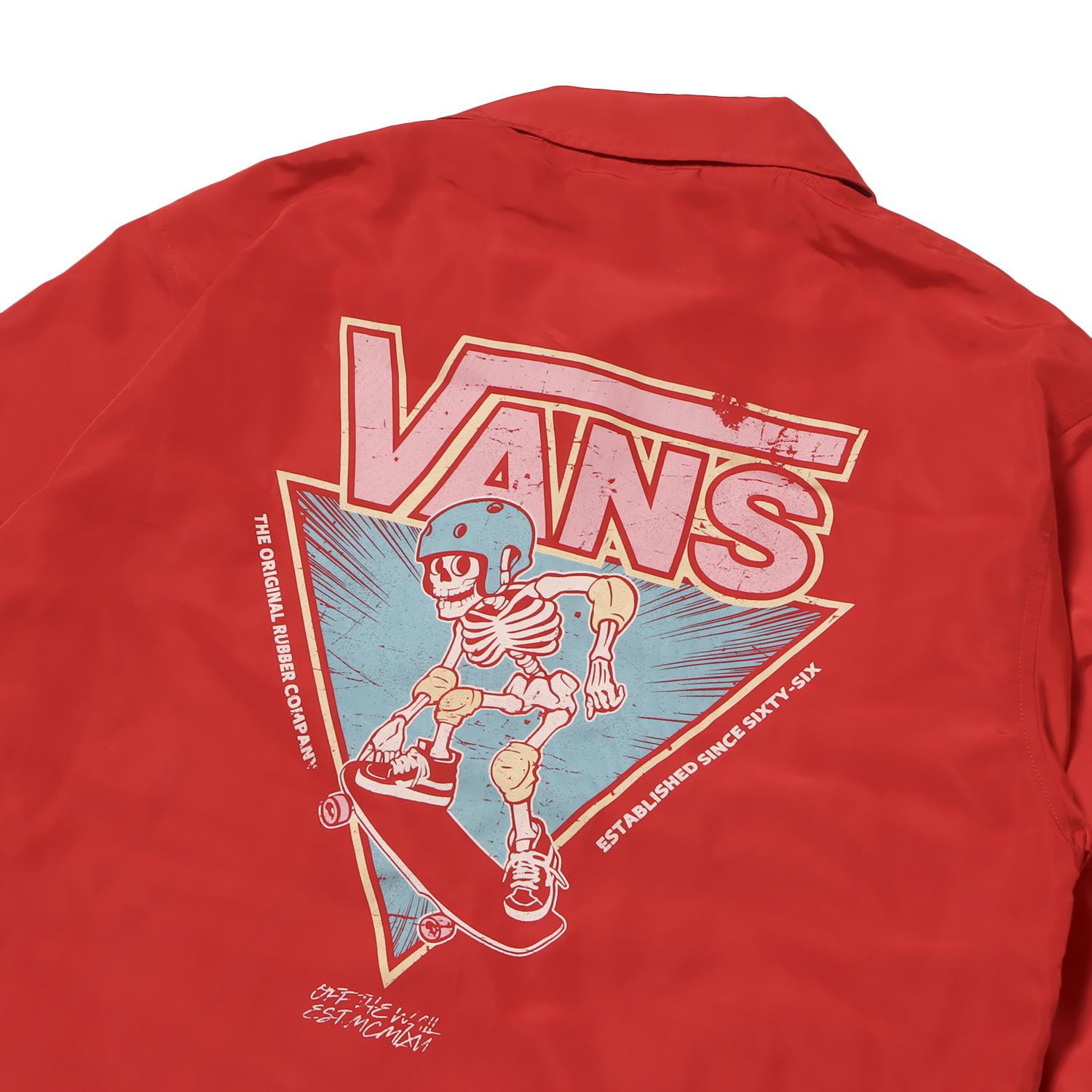 VANS】 ヴァンズ M Selhurst Coach JKT ジャケット 125K1094600 RED