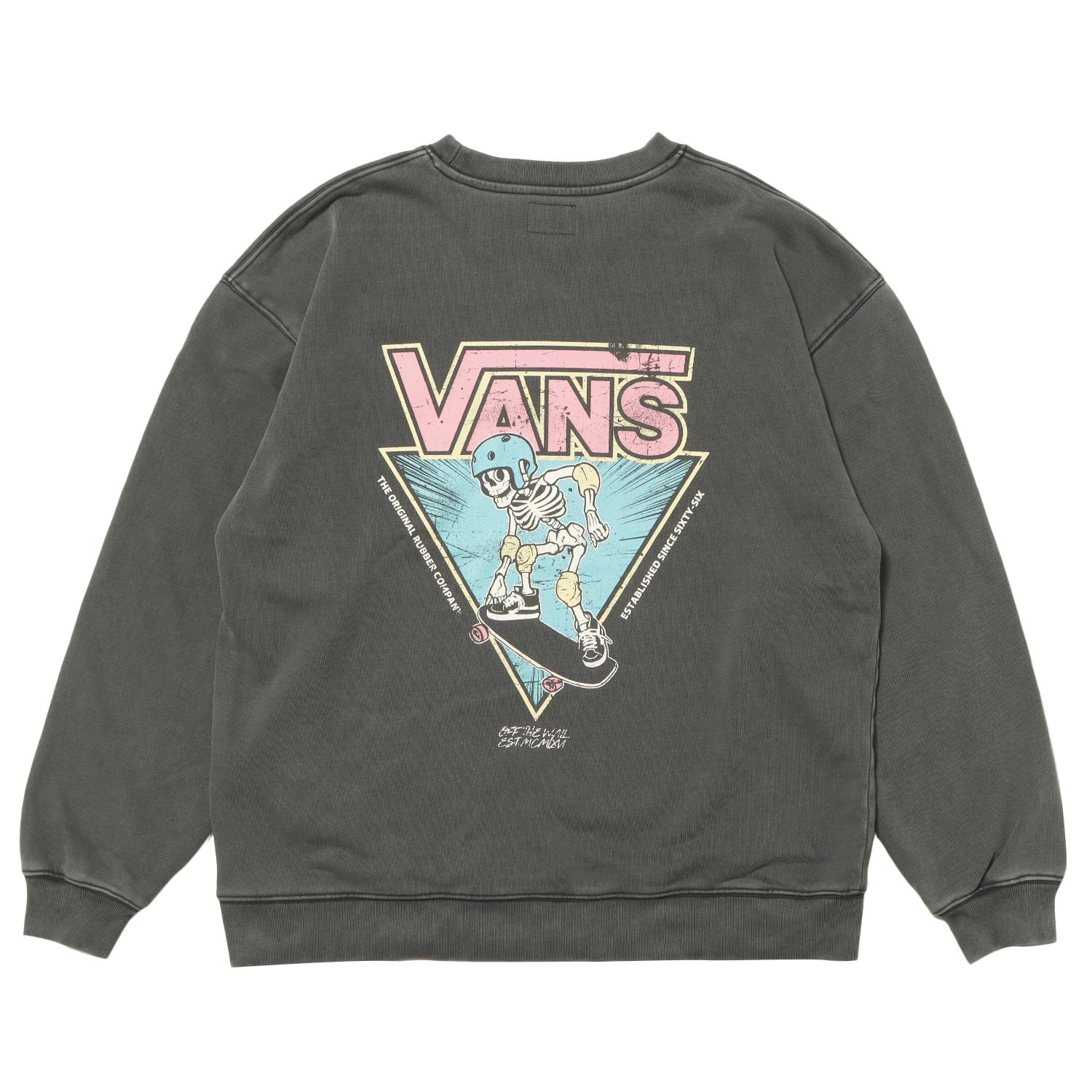 VANS】 ヴァンズ M Graze Skull SK8ER CST スウェット 125K1044700