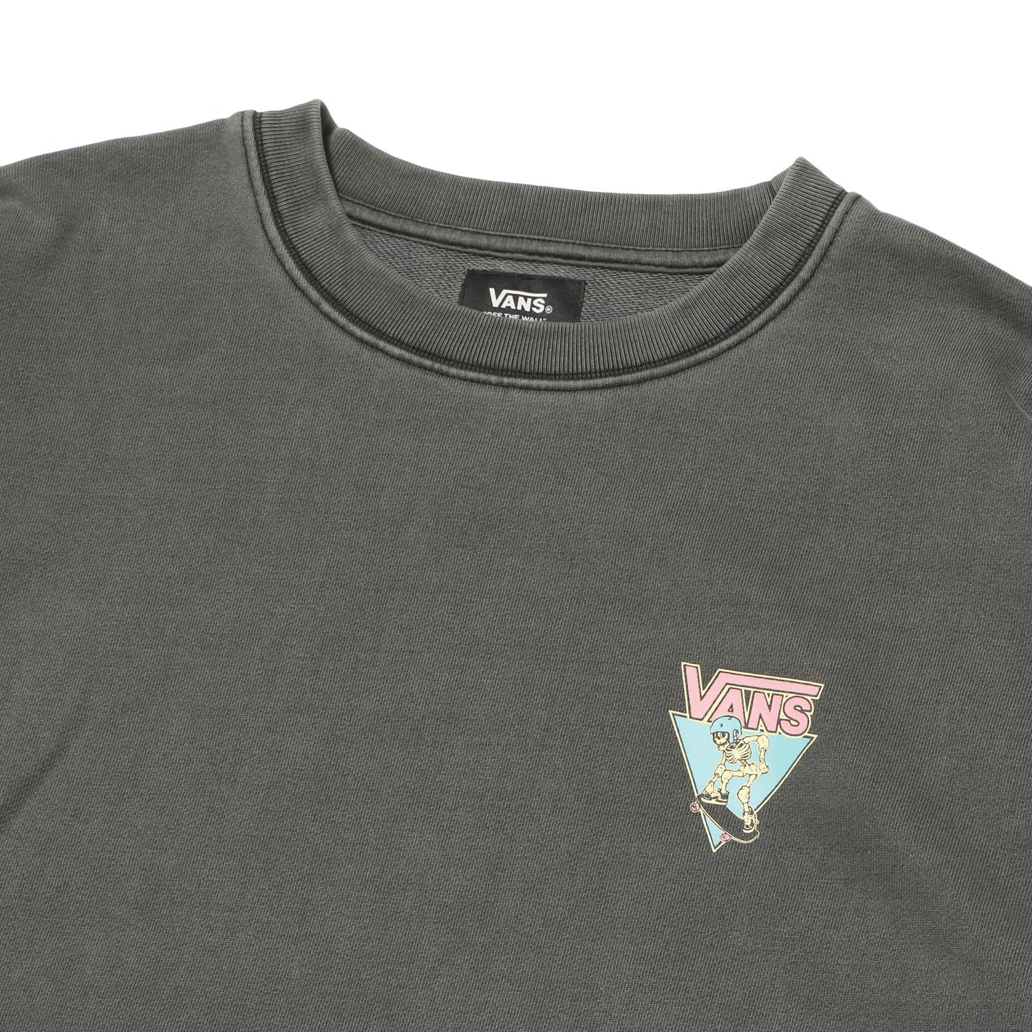 VANS フットボールシャツ　スカル VANS】 ヴァンズ M Graze Skull SK8ER CST スウェット 125K1044700