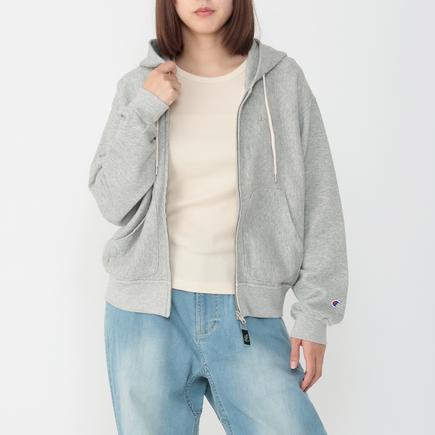 CHAMPION ウィメンズ リバースウィーブジップフードスウェット