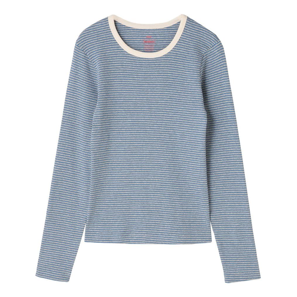 Healthknit HEALTH KNIT W's Rib L/S Tee OSHMAN'S SMU画像1