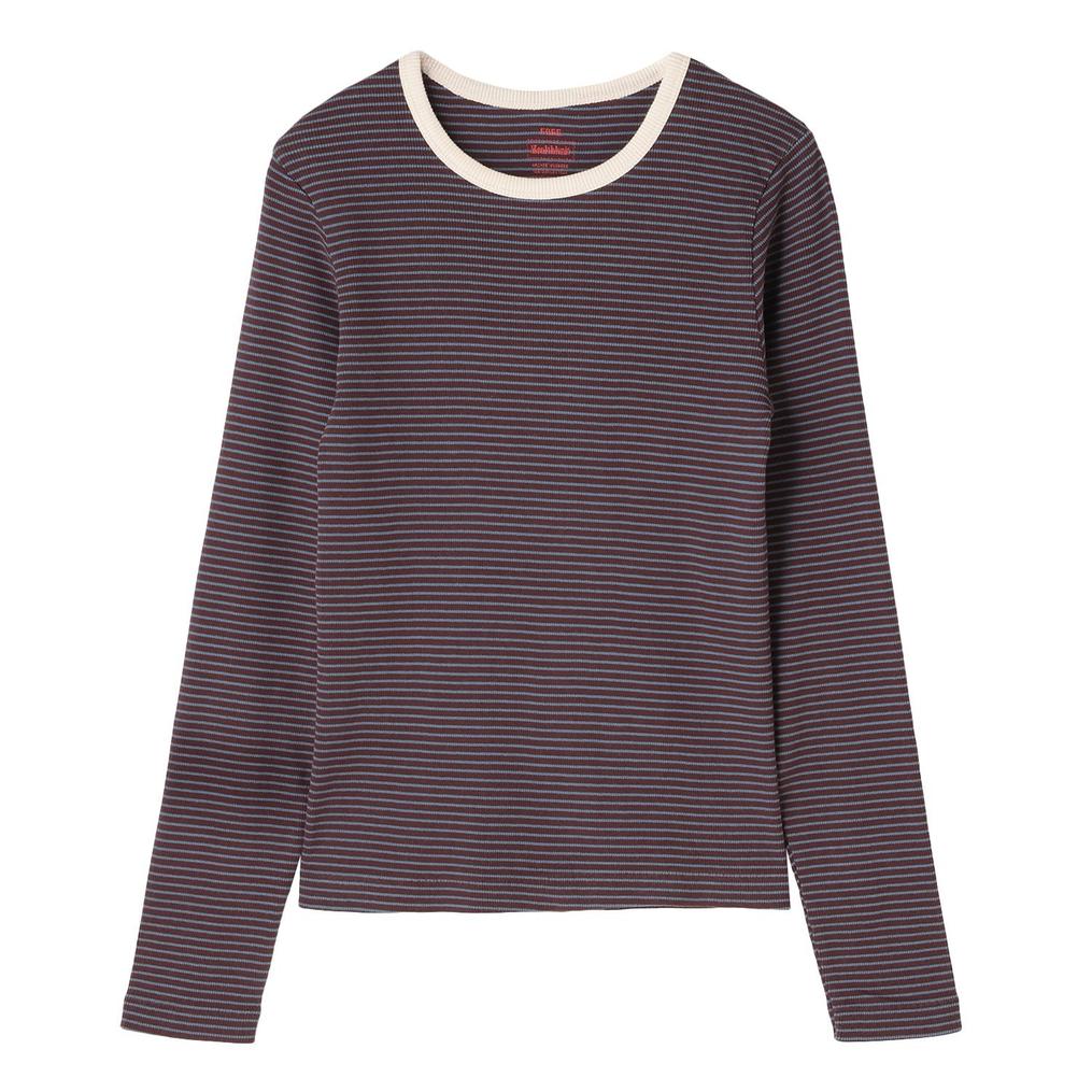  Healthknit HEALTH KNIT W's Rib L/S Tee OSHMAN'S SMU画像1