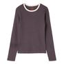  Healthknit HEALTH KNIT W's Rib L/S Tee OSHMAN'S SMU画像1