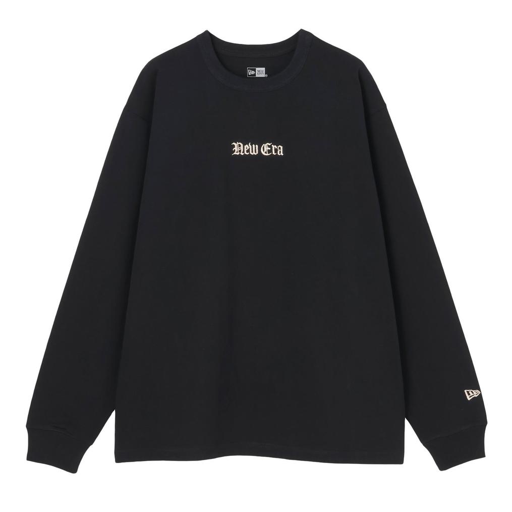 NEW ERA NEW ERA L/S Oversized Heavyweight Cotton Tee Old English画像1