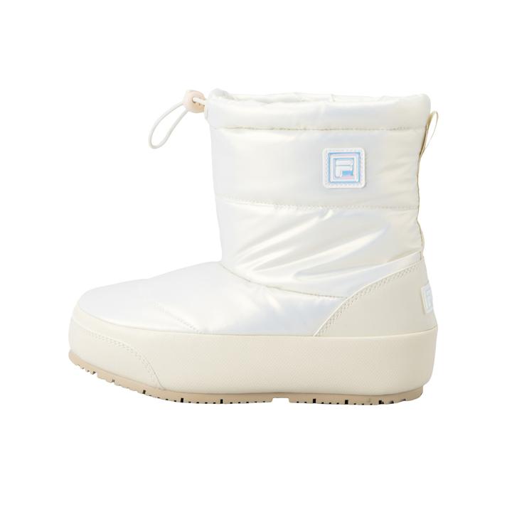 yz LbY yFILAz tB 17-22 MIRRORBALL BOOTS KD ~[{[u[cLbY 3HM02380G101 ABC-MART *White/Grey 21cm