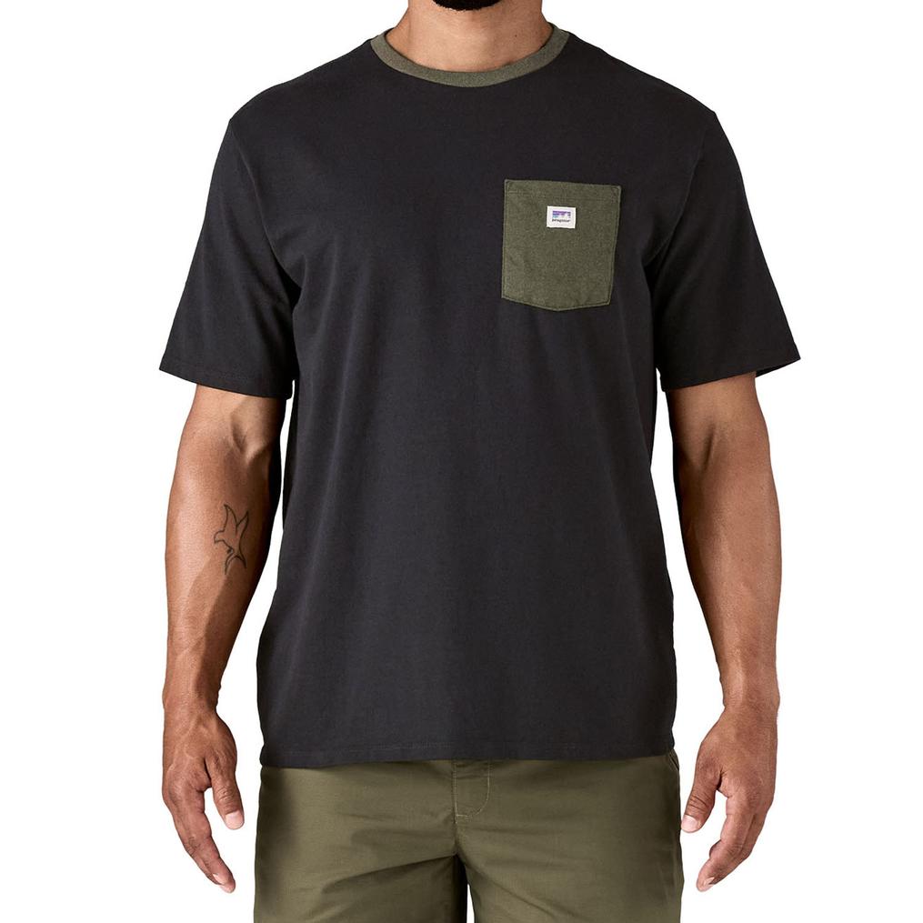  patagonia PATAGONIA M's Shop Sticker Pocket Responsibili-Tee画像1