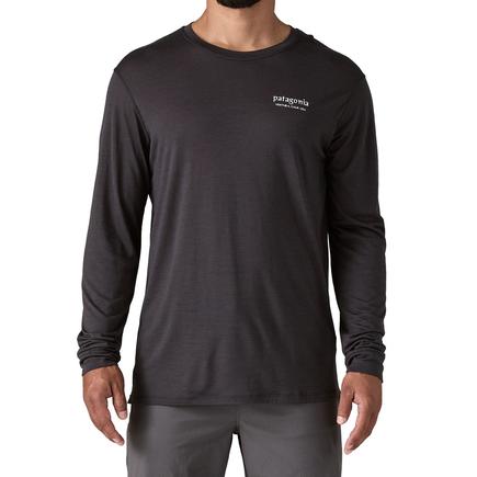 patagonia メンズL/Sキャプリーンクールメリノブレンドグラフィックシャツ