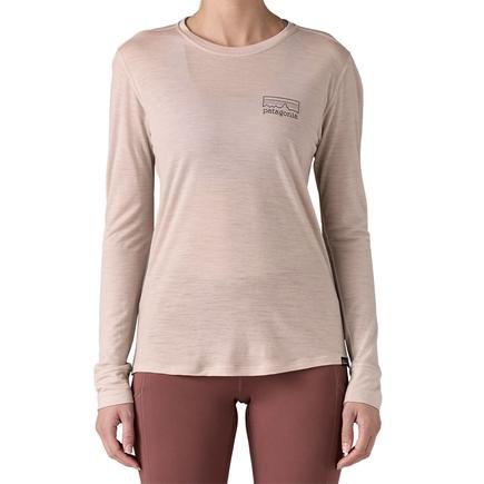 patagonia ウィメンズ L/S キャプリーンクールメリノブレンドグラフィックシャツ