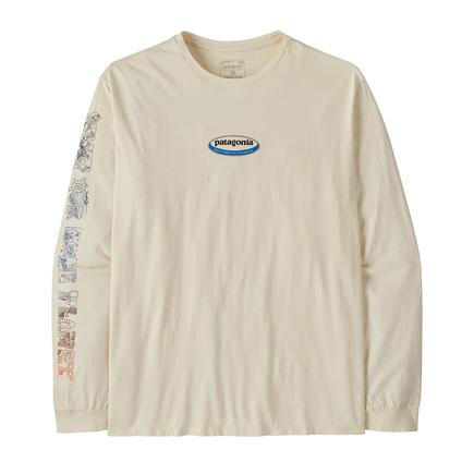 patagonia メンズロングスリーブロングウェイラウンドオーガニックTシャツ