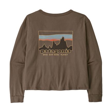 patagonia ウィメンズ L/S '73 スカイラインイージーカットオーガニックT