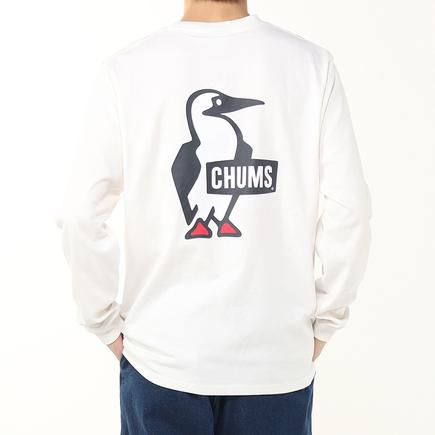 CHUMS ブービーロゴブラッシュド L/S Tシャツ