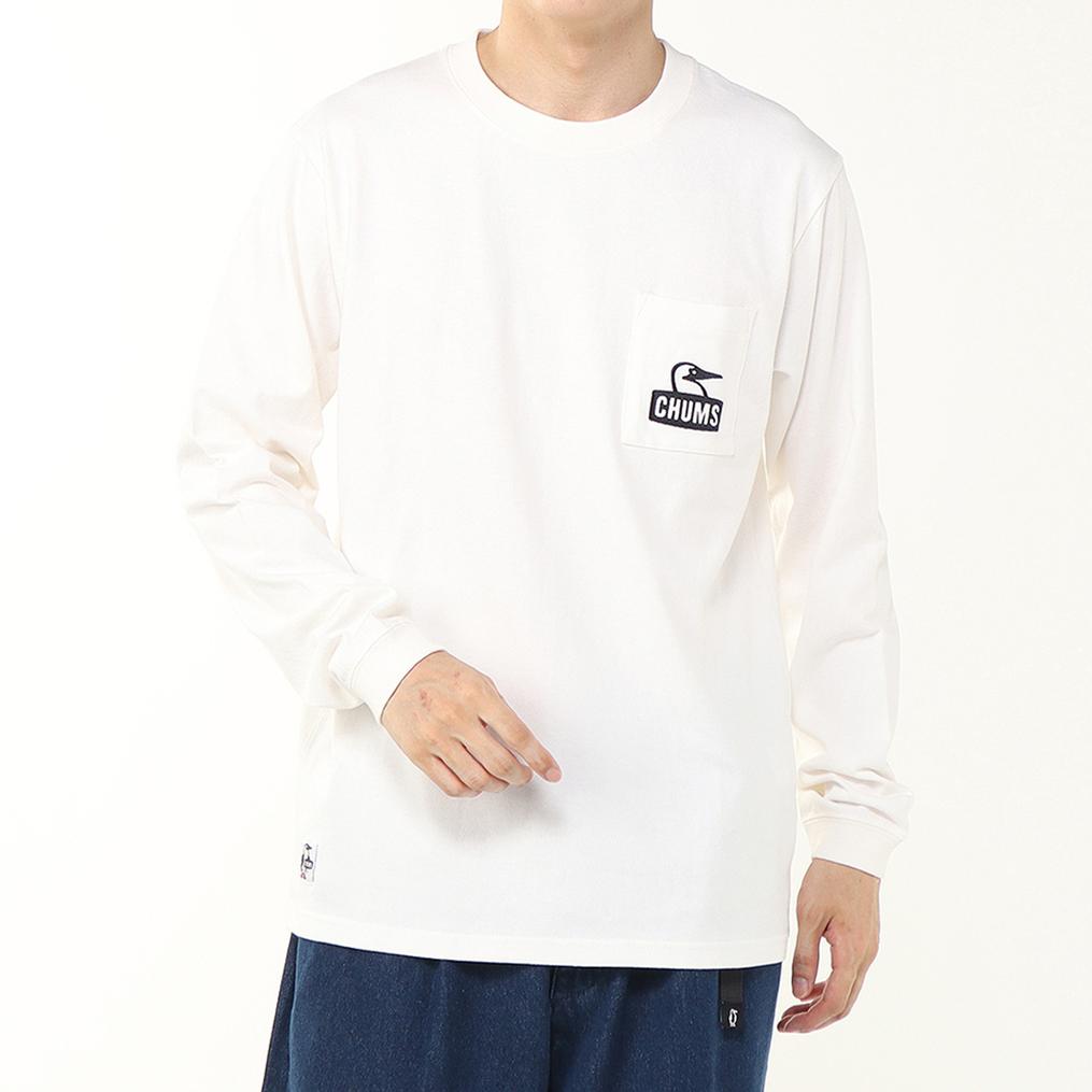  CHUMS CHUMS Booby Face Pocket Brushed L/S Tee画像1