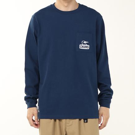 CHUMS ブービーフェイスポケットブラッシュド L/S Tシャツ