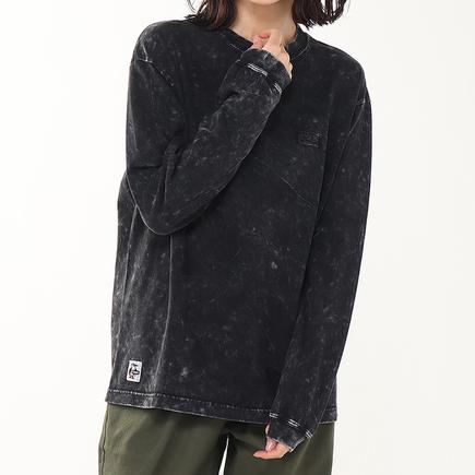 CHUMS キャニオンランズブービーフェイスエンブロイダリー L/S Tシャツ