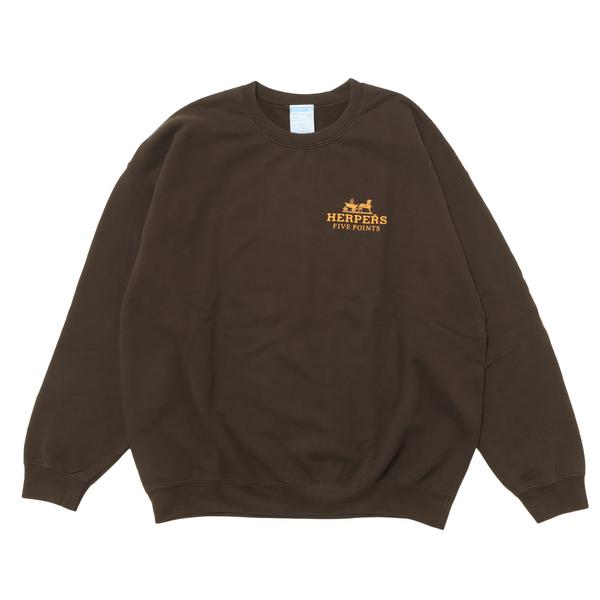 GDSS HERPERS プリント スウェット ブラウン M