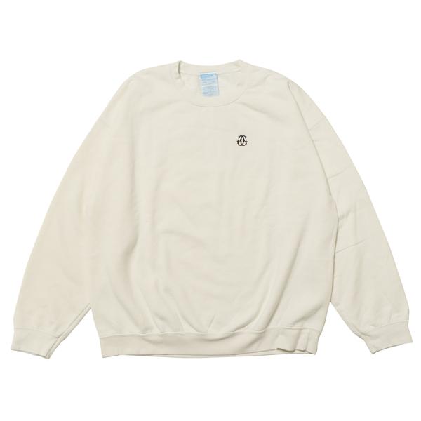 GDSS カーマイン プリント スウェット ホワイト S