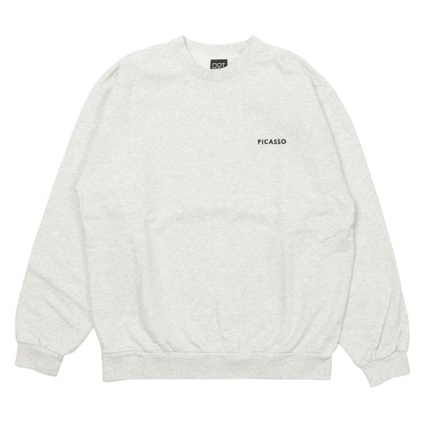 NOT OEM ピカソ ワークフォト スウェットシャツ グレー M