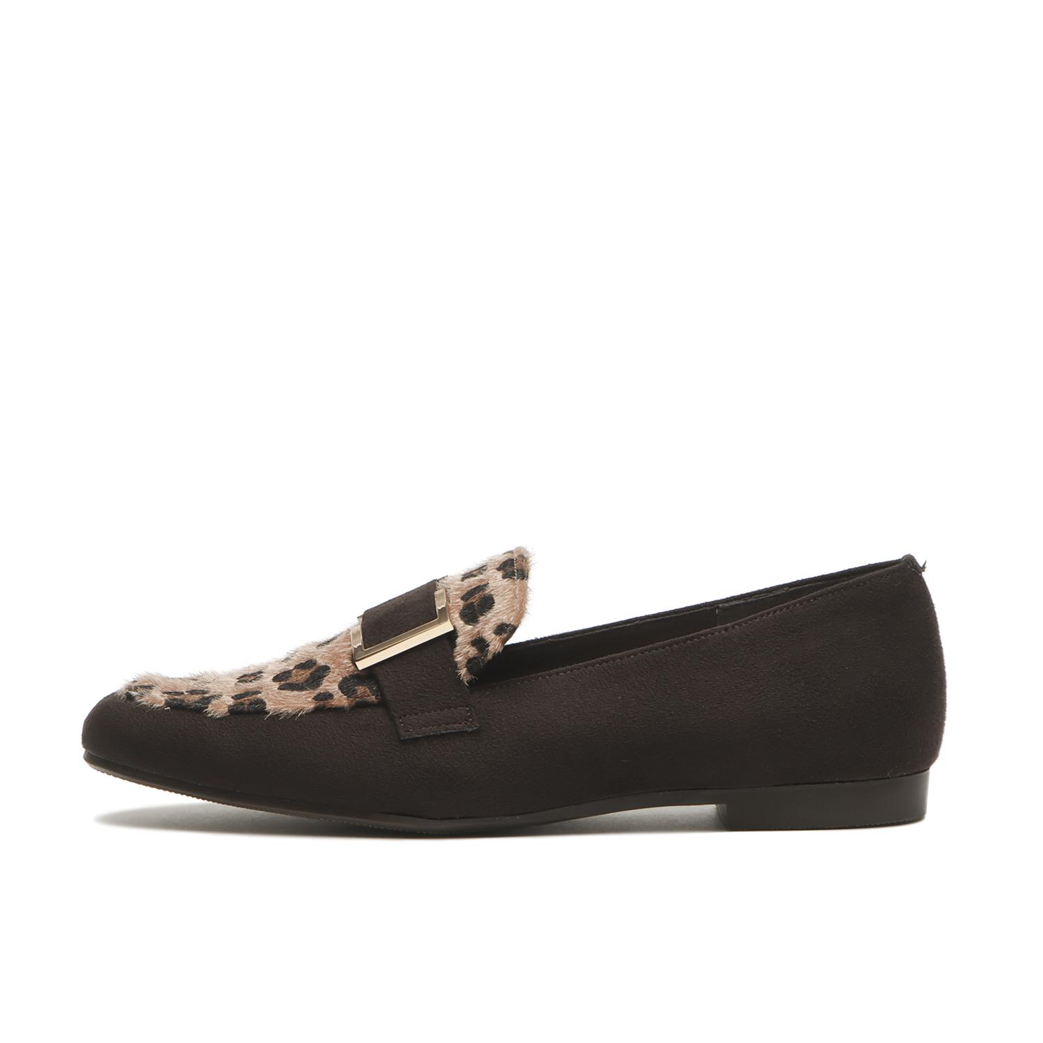 ���f�B�[�X �yJOLI ENCORE�z �W�����[�A���R�[�� MD BL LOAFER 1 ���[�h�o�b�N�����[�t�@�[ 1 JE80261 LEOPARD 