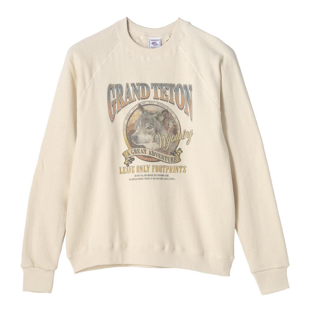  JEMORGAN JE MORGAN Vintage Print Sweat Crew OSHMAN'S SMU画像1