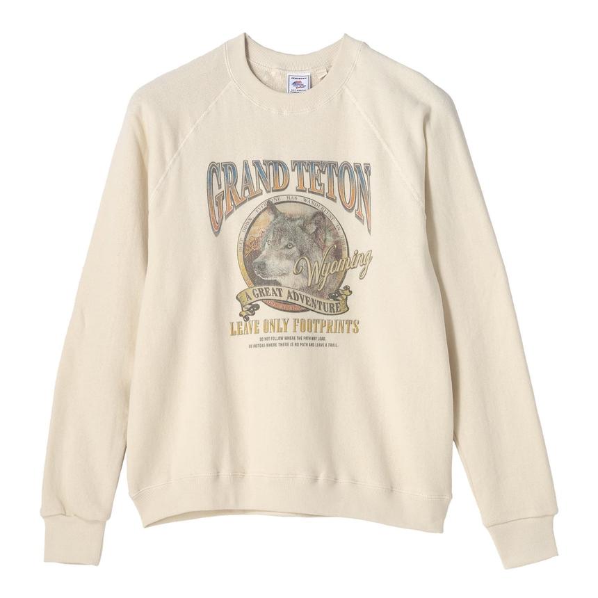 JEMORGAN JE MORGAN Vintage Print Sweat Crew OSHMAN
