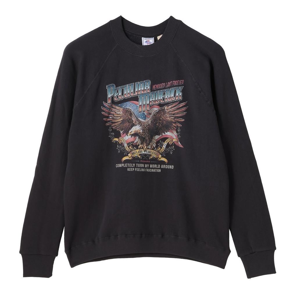  JEMORGAN JE MORGAN Vintage Print Sweat Crew OSHMAN'S SMU画像1