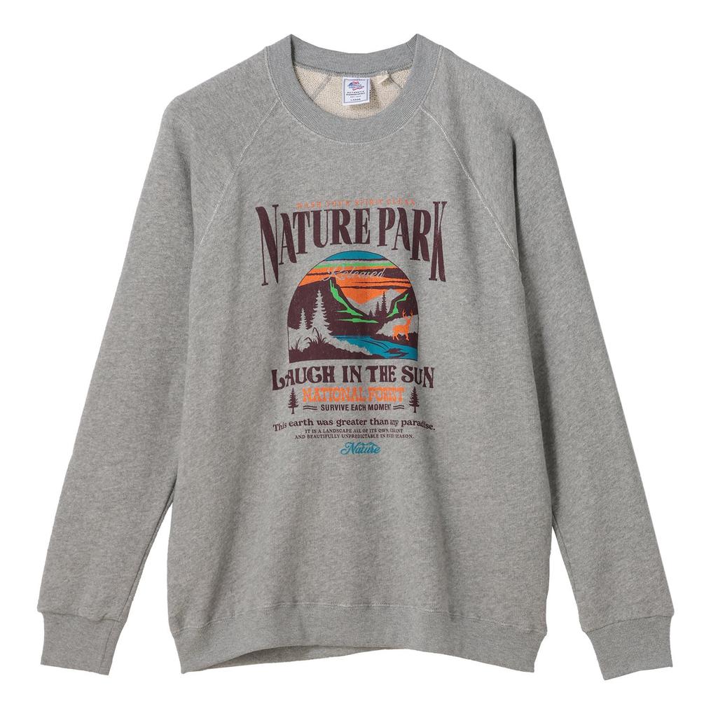  JEMORGAN JE MORGAN Vintage Print Sweat Crew OSHMAN'S SMU画像1