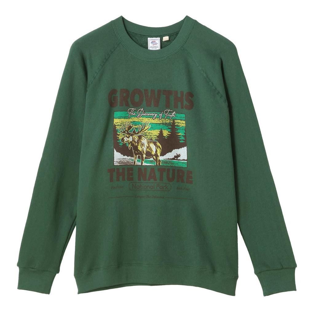  JEMORGAN JE MORGAN Vintage Print Sweat Crew OSHMAN'S SMU画像1