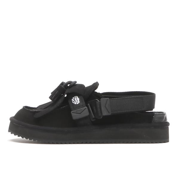 SHAKA モック ミュール タッセル スエード ブラック 23cm