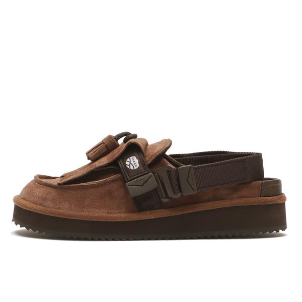 SHAKA モック ミュール タッセル スエード レッド 22cm